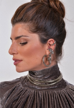 ARGOLA PEQUENA SILVER DNA ESSENTIALS